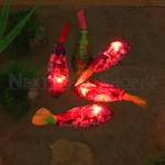 5 Pcs Water Activated Light Up Fish Toy