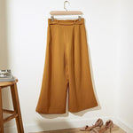 Wide Leg High Waist Belted Palazzo Long Pants
